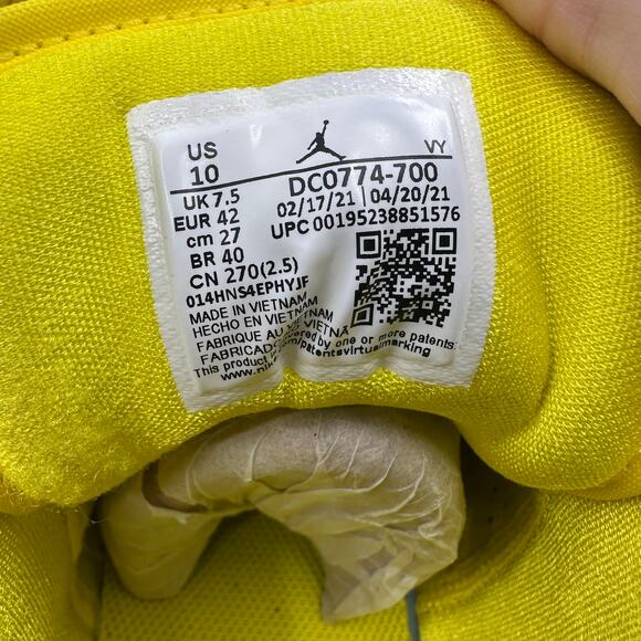 Nike Dunk Low University Gold Yellow WMNS 10 Leather Sneakers DC0774-700 - Picture 4 of 8